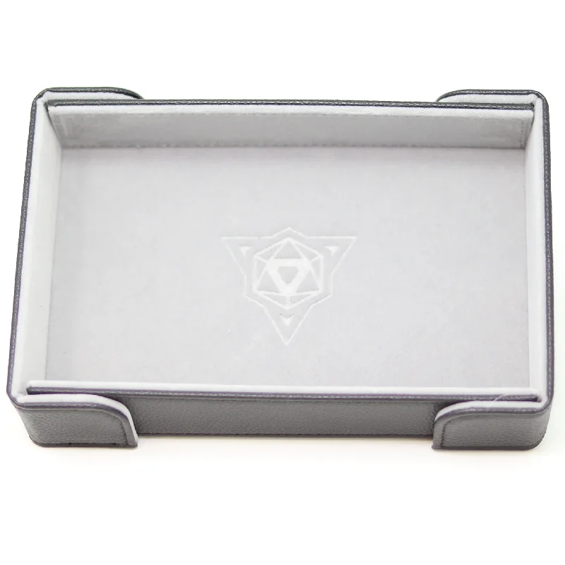 Die Hard Dice Magnetic Rectangle Dice Tray - Gray Velvet