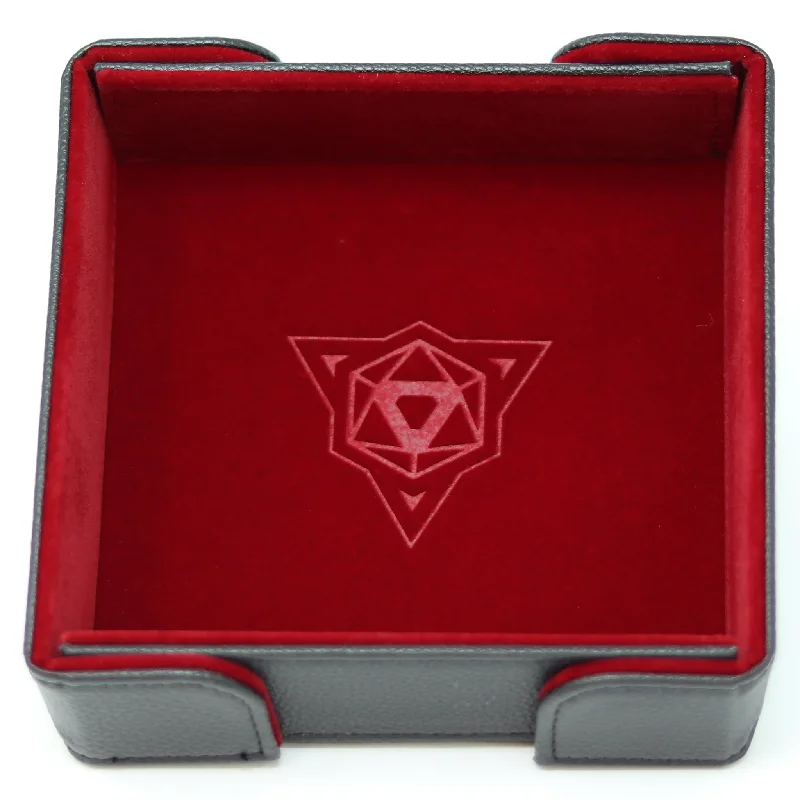 Die Hard Dice Magnetic Square Dice Tray - Red Velvet