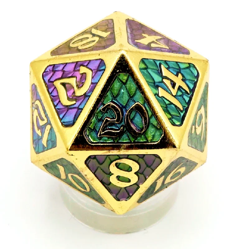 Die Hard Dice Metal Dire d20 - Drakona Khaos Hemera [Oversized]