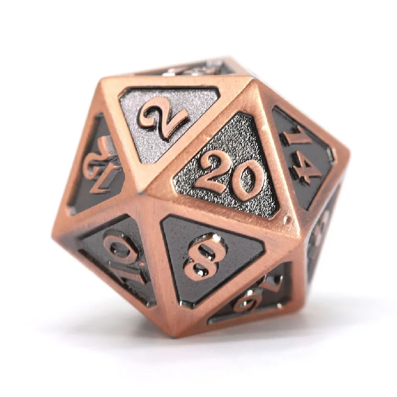 Die Hard Dice Metal Dire d20 - Mythica Battleworn Copper [Oversized]