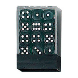 DLX Opaque Dice: 36pc 12mm (Black)