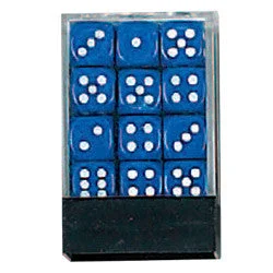 DLX Opaque Dice: 36pc 12mm (Blue)