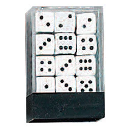 DLX Opaque Dice: 36pc 12mm (White)