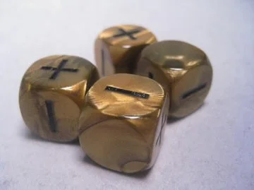 Fudge Dice - Gold