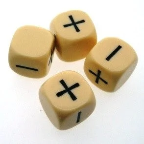 Fudge Dice - Ivory