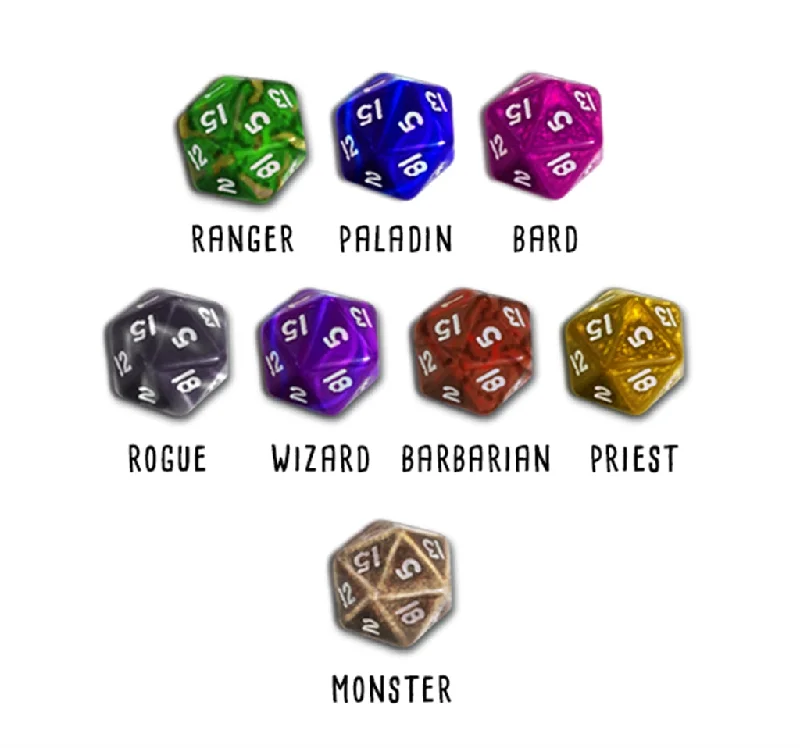 Hero Master: Class Themed Dice