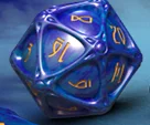 PolyHero Dice: 1d20 Orb Lapis Lazuli