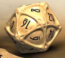 PolyHero Dice: 1d20 Orb Parchment