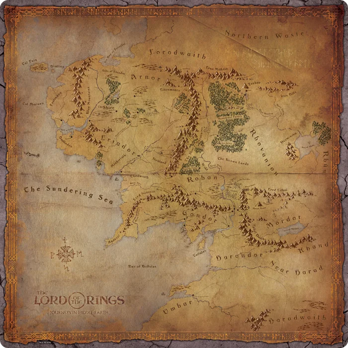 The Lord of the Rings: Journeys in Middle-Earth Playmat