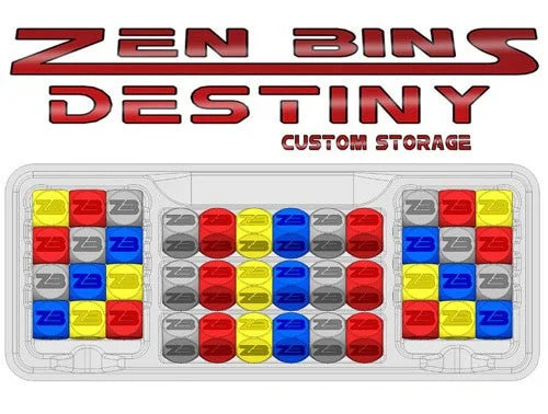 Zen Bins - Destiny All Dice Trays 3-Pack (Clear)