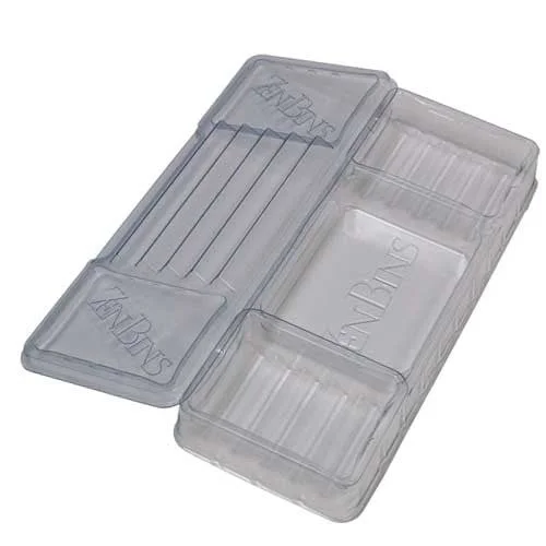 Zen Bins - Dice & Game Storage - Lid/Base Pack (Clear)