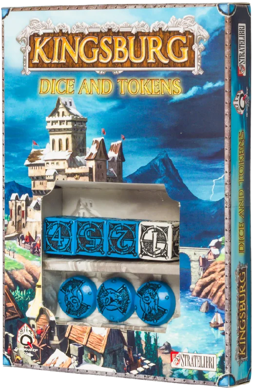 Kingsburg: Dice and Tokens (Blue)