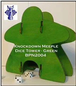 Knockdown Dice Tower - Meeple (Green)