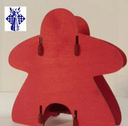 Knockdown Dice Tower - Meeple (Red)