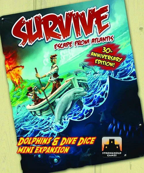 Survive: Escape from Atlantis! Dolphins & Dive Dice Mini Expansion