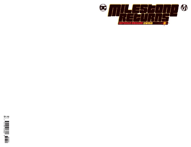 MILESTONE RETURNS INFINITE EDITION #0 (ONE SHOT) CVR C BLANK CARD STOCK VAR