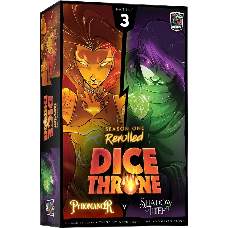 Dice Throne: Season 1 - Box 3 - Pyromancer Vs Shadow Thief