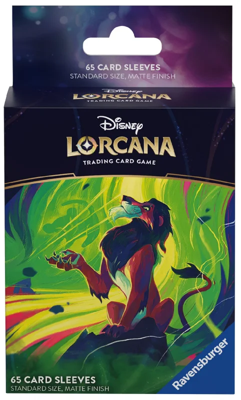 Disney Lorcana: Azurite Sea Set 6 - Card Sleeves (65ct) - Scar