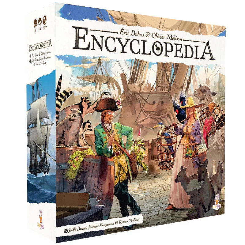 Encyclopedia: Historical Dice-Based Worker Placement Game for 1-4 Players