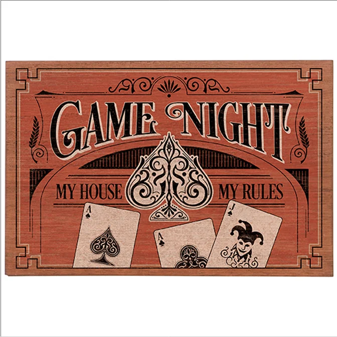 Game Night Cards With Dice