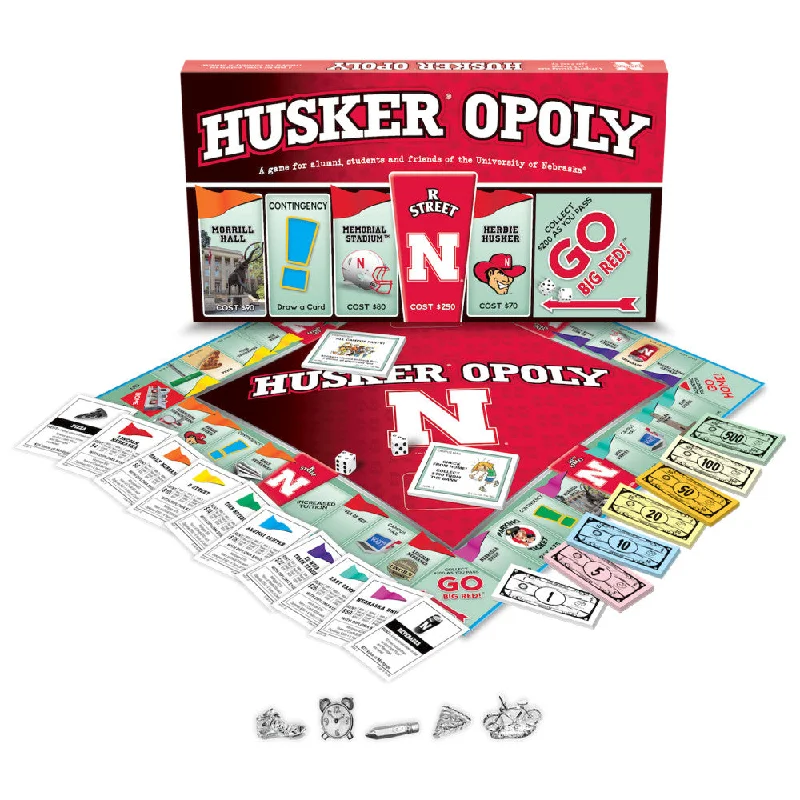 University of Nebraska HUSKEROPOLY Board Game