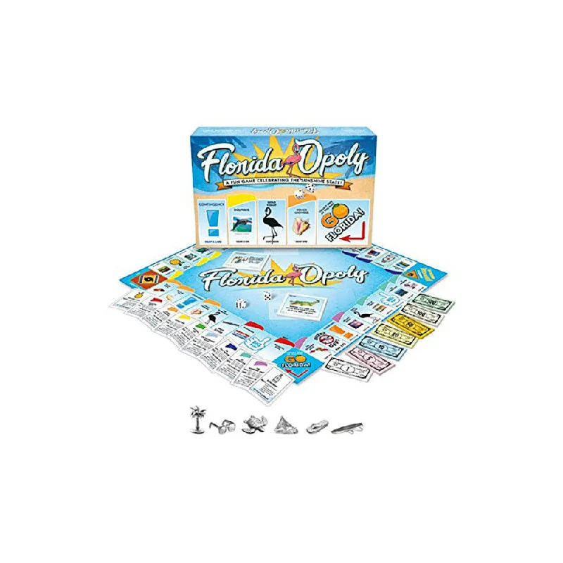 Late For The Sky Florida-Opoly Monopoly Style Board Game