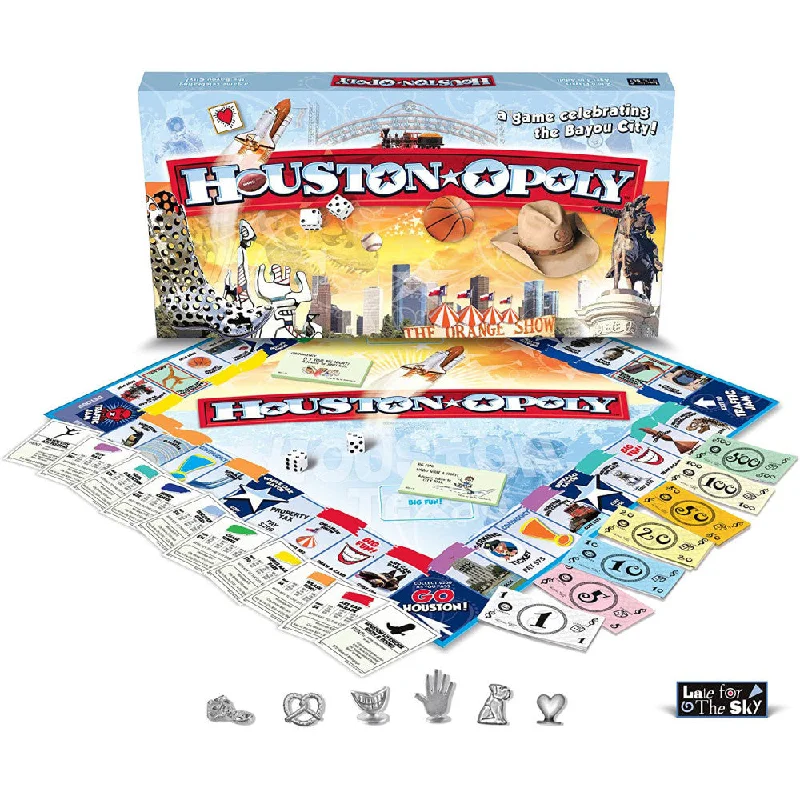 Late For The Sky Houston-Opoly Board Game