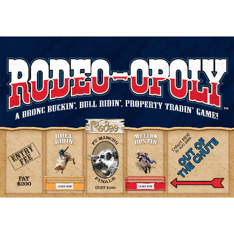 Rodeo-Opoly Themed Family Board Game by Late For The Sky