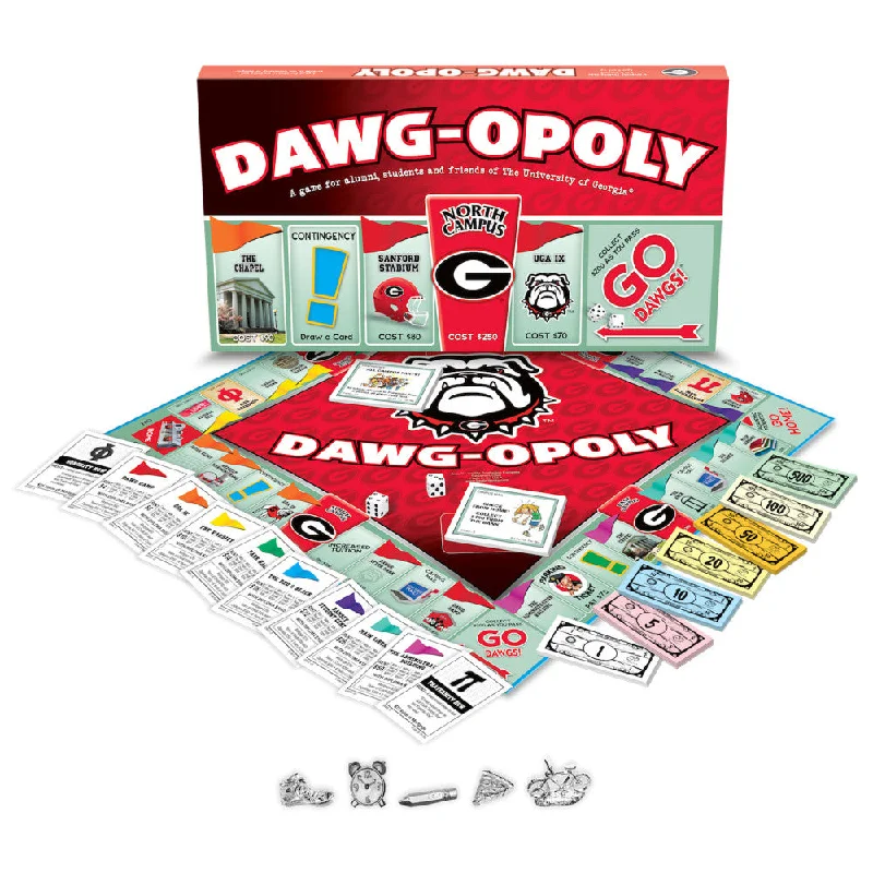 University of Georgia Dawg-Opoly Monopoly Style Board Game