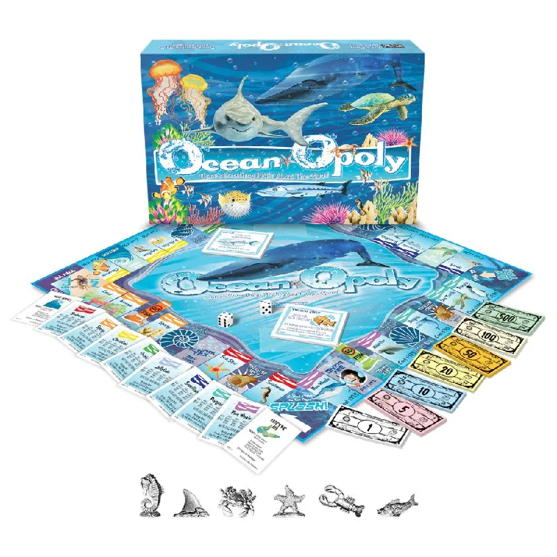 Ocean-Opoly Marine Life Exploration Board Game