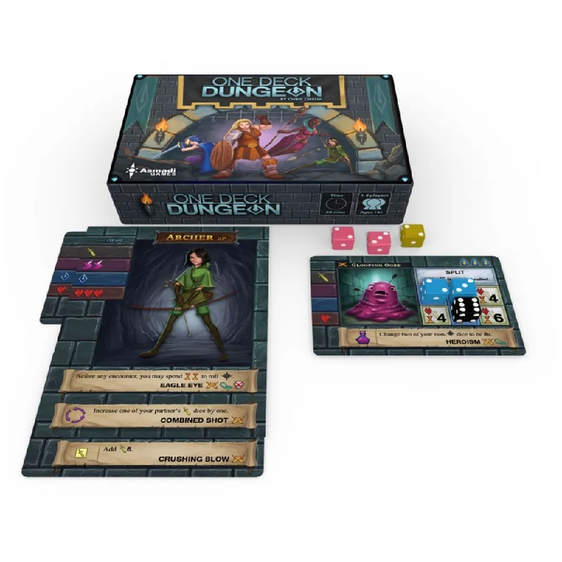 One Deck Dungeon Cooperative Dice Game for 1-2 Players