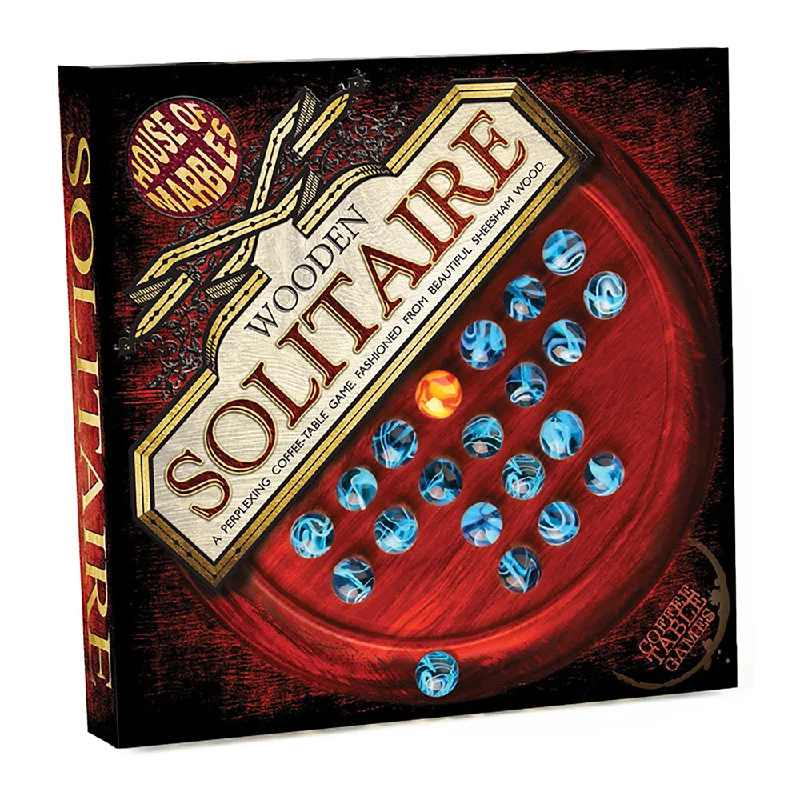 House of Marbles Classic Wooden Solitaire Board Game