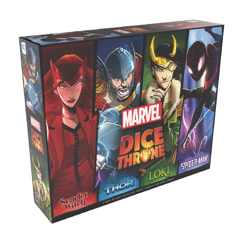 Marvel Dice Throne 4-Hero Box: Scarlet Witch, Thor, Loki, Spider-Man