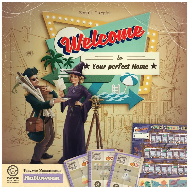 Welcome To... Halloween Thematic Neighborhood Expansion Board Game